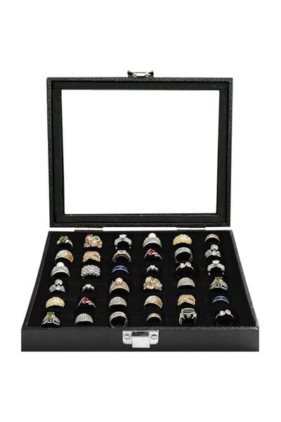 Generic Brand XSHEEP Ring Jewelry Organizer Box, 36 Slots Rings Display Stora...