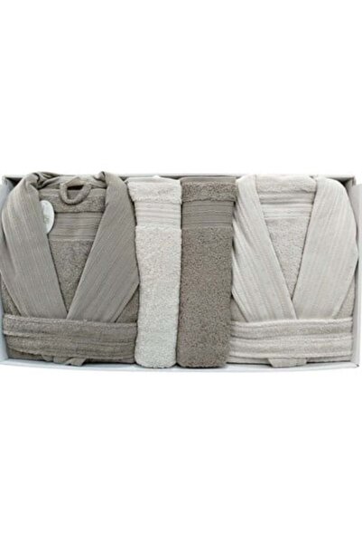 Pupilla Family Bathrobe Set Cotton Athena Beige - Brown