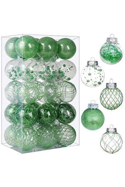 Generic BSTDECOR Clear Christmas Ball Ornaments, 30ct Shatterproof Xmas Ball ...