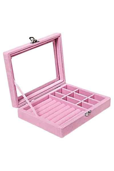 Generic YouBella Jewellery Box Jewellery Organiser Box Velvet Clear Lid Jewel...