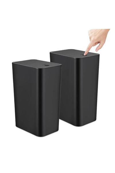 Generic TrashAid 2 Pack Bathroom Trash Can, 2.6 Gallon / 10 Liter Small Garba...