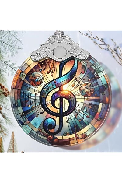 Generic Brand Musical Note Stained Glass Orament - Christmas Ornament - Chris...
