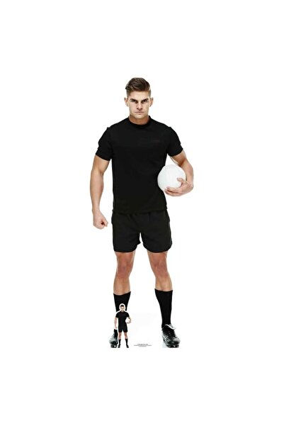 Generic Brand Star Cutouts Ltd SC1399 Rugby Player in Black Cardboard Standee...