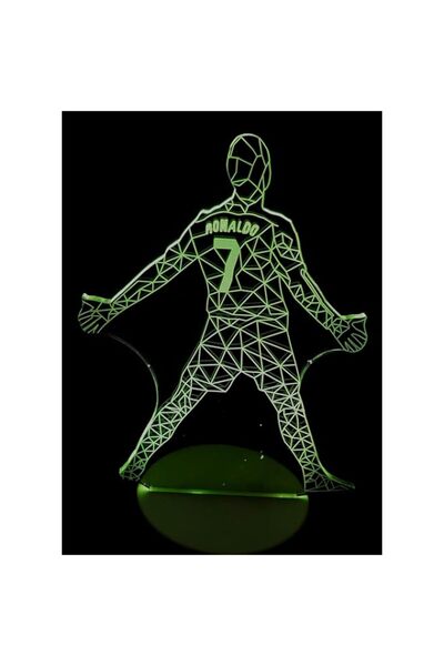 Generic Brand 3D Illusion Ronaldo Cr7 Night Lights Football Club Player Night...