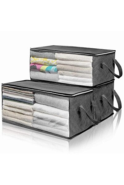 Generic 3 Pack Clothes Storage Bags,Foldable Blanket Storage with Window and ...