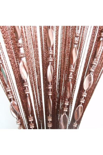 Generic Brand Tangpan Beaded Door Curtain 100x200cm Bright Buttons Decoration...