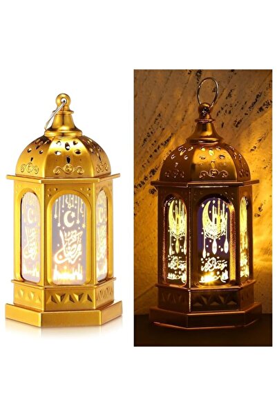 Generic 2 Pieces Ramadan Lantern Decoration, Ramadan Candle Lantern, LED Eid ...