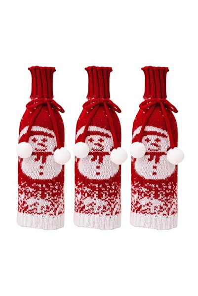 Generic Christmas Sweater Wine Bottle Covers Christmas Decorations Home Dinne...