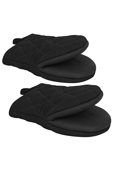 Generic 1 Pair Short Oven Mitts - Silicone Kitchen Oven Gloves High Heat Resi...