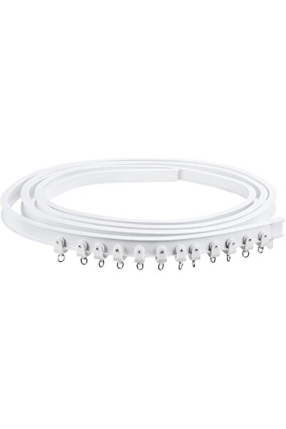 Generic The White Shop Alloy Plastic Windows and Balcony Curtain Track Soft C...