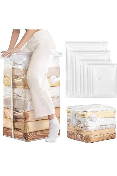 Generic YelaJoy 8 Pack Vacuum Storage Bags Jumbo, Vacuum Seal Bags for Clothi...
