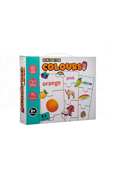 Casuta cu Minuni Puzzle Educativ ”Potriveste Culorile in Engleza” (48 de piese)