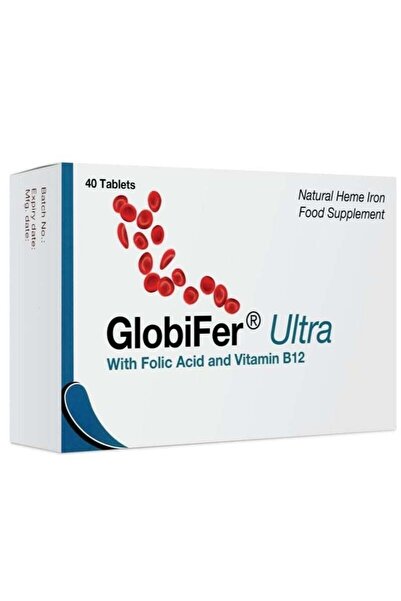 Globifer Ultra Natural Heme Iron Food Supplement with Folic Acid and Vitamin ...