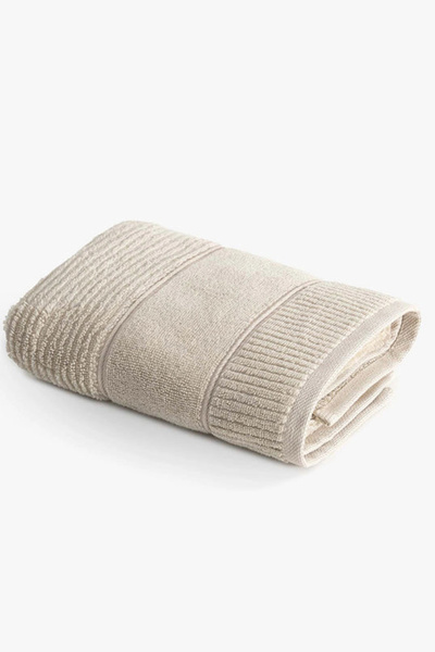 Green Black Eliza Beige 100% Cotton Hand Towel