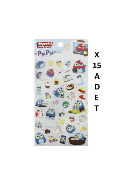 Bigpoint Penguin Pupu naljepnice x 15 komada