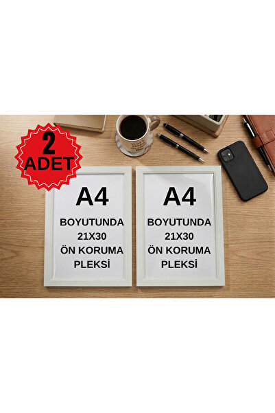 fy design 2 ADET BEYAZ A4 BOYUTUNDA 21X29,7 ÇERÇEVE FOTOĞRAF BELGE SERTİFİKA ...