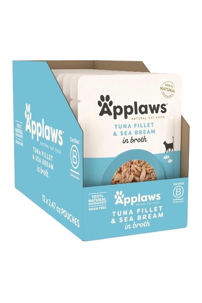 Applaws Carton of Abloze Adult Cat Wet Food Tuna with Herring with Rice 70g*1...