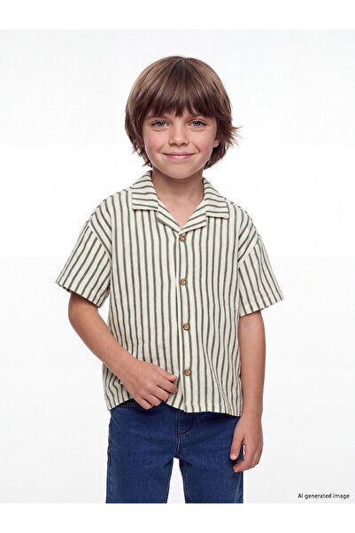 LC Waikiki Two Mt Shop Quality Striped Boys' Shirt