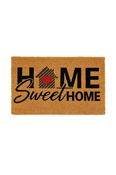 Generic Decorative Coir Door Mat- Natural Brown with Black, Heavy Duty, Non- ...