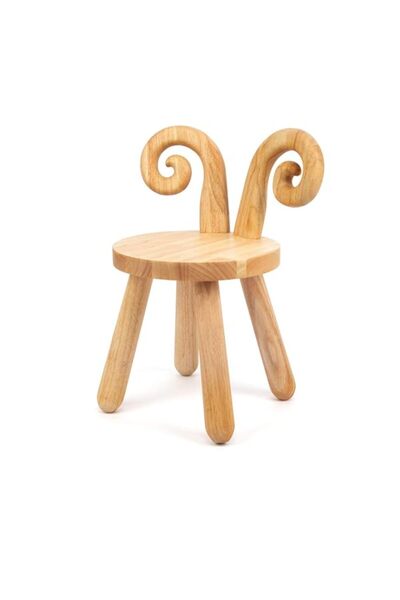 Generic Wooden Toddler Chair, Naturally Finished Solid Hardwood,Kids Stool Ch...