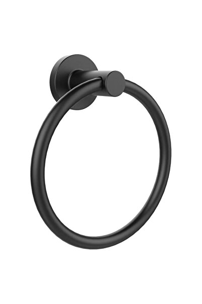 Generic Towel Holder for Bathroom Wall Matte Black Towel Ring Stainless Steel...