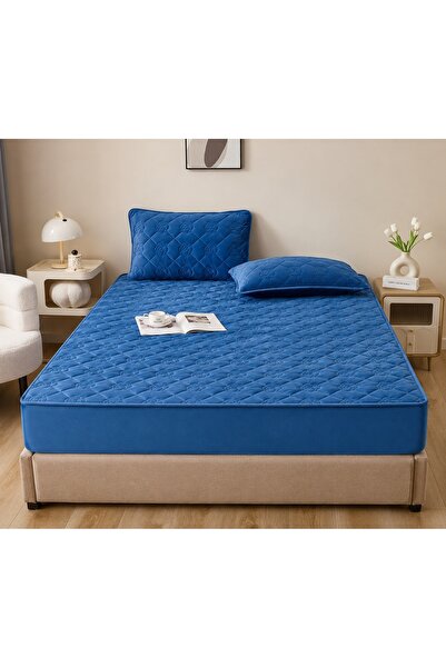 CHIRASO Mattress Topper Set, Quilted Velvet , Stretchy 180x200cm and 2 Pillow...
