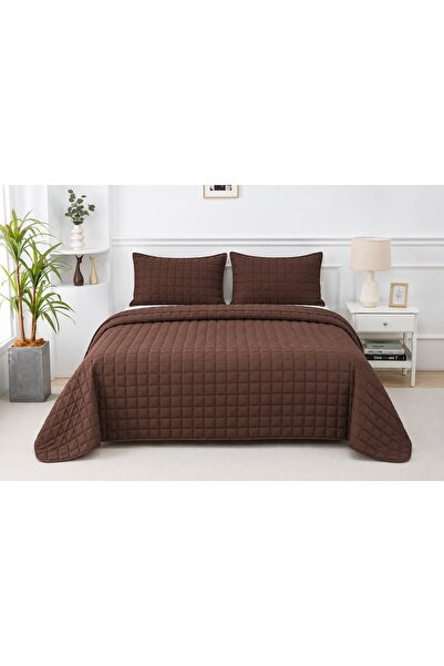 CHIRASO Двулицев капитониран комплект покривало за легло, 3 части, 220x240 см...