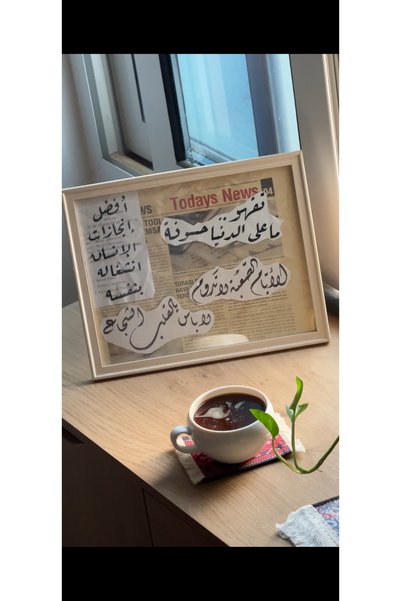 Generic Customizable Vintage Newspaper Motivational Framed Art