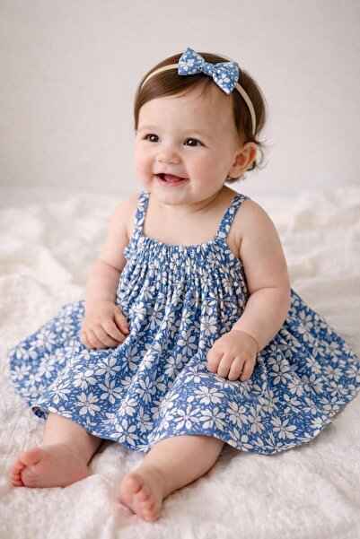 Beboss Blue floral patterned frock