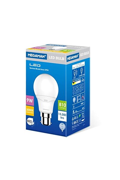 Generic Megaman CLA Led 9w pin type 3000k Warm White Yellow