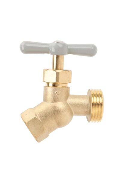 Generic Hose Bibb Brass Ball Valve with G1/2in Female Thread G3/4in Male Thre...
