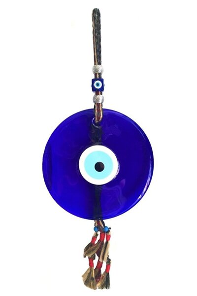 NETİCE ÖYLEK Large Size Evil Eye Bead 22 cm Glass
