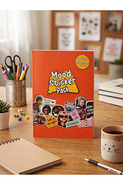 GLOWILLA Komik Sözler ve Replikler Sticker Defteri - Ajanda, Laptop ve Defter...