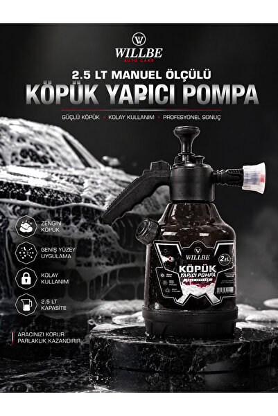 Willbe 2,5 L Manuel Köpük Yapıcı Pompa
