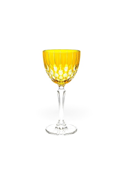 Kristal Market Handmade Drop Cut Crystal Stemmed Goblet 165Cc