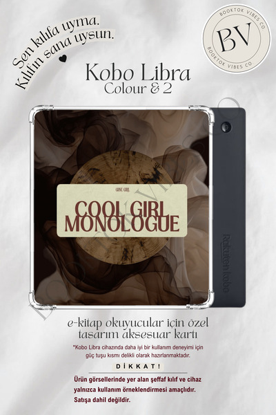 BookTok Vibes Co. Cool Girl Monologue Temalı Insert - Kindle ve Kobo E-Kitap ...