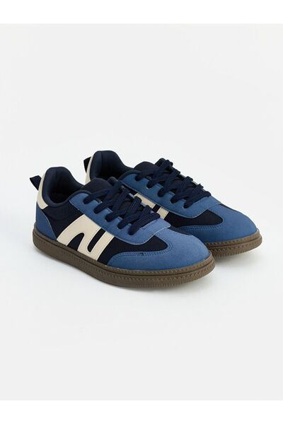 LC Waikiki Lcw Steps Navy Blue Suede Boys' Sports Shoes