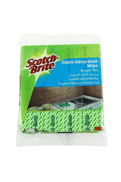 OEM Scotch-Brite general purpose cloth, cellulose, green, 20 x 18 cm, 3 pcs /...