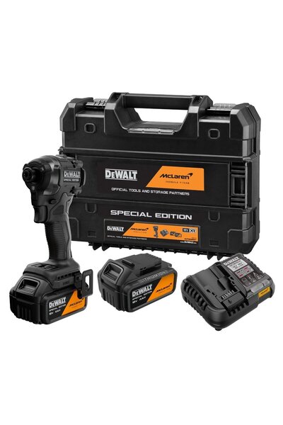 OEM Impact driver, with 2 batteries, 18 V, 4 Ah, DeWalt McLaren DCF86MM2T-QW,...