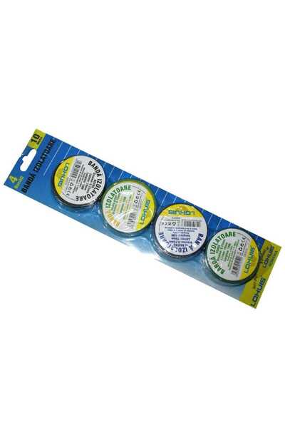 OEM Banda izolatoare Lohuis, negru / galben cu verde / albastru / verde 10 m,...