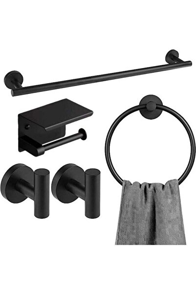 Arabest 5 Piece Bathroom Hardware Set,Stainless Steel Wall Mounted Towel Bar,...