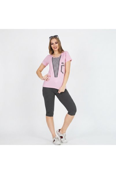 Generic Brand Teknur Women's Pajama Set – Turkish Cotton & Lycra Sleepwear | ...