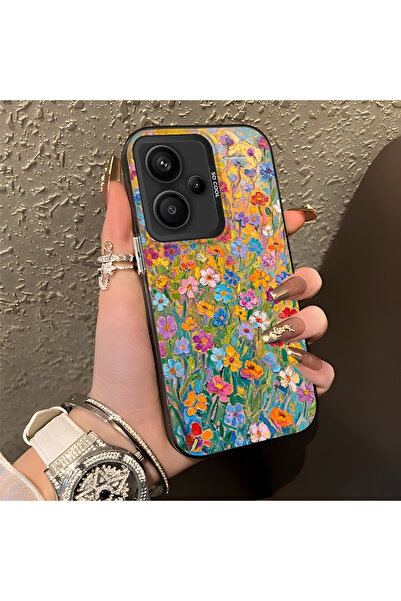 CASEVIBE Redmi Note 13 Pro Plus+ 5G Uyumlu Sanatsal Renkli Çiçek Baskılı Kılı...
