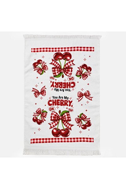 OEM Cherry Pattern Cotton Kitchen Patterned 60x35cm