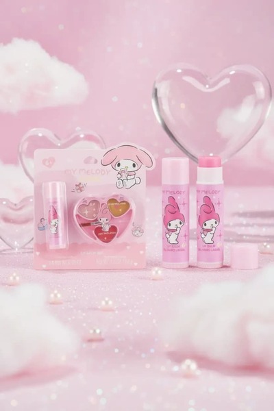 SANRIO Lisanslı My Melody Dudak Jeli ve Yumuşatıcı Dudak Balmı – Parlak ve Ba...
