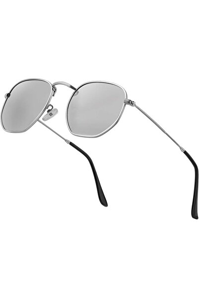 GENERAL Hipster Polarized Hexagon Sunglasses for Men and Women, Small Polygon...