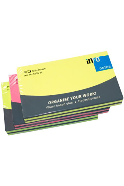 MC Micostore Notes adeziv 75*125mm 80 file neon asortat info notes