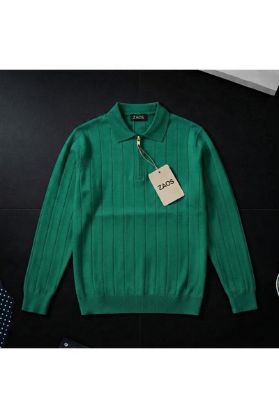 ixir Men's Long-Sleeved Regular Fit Polywool Sweater Casual Quality Zipper-Up...