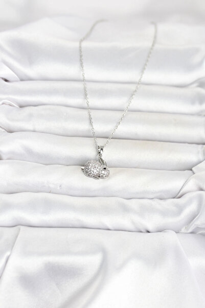 online kapsulavm avm alışveriş 316L Steel Chain Silver Color Zircon Stone Rab...