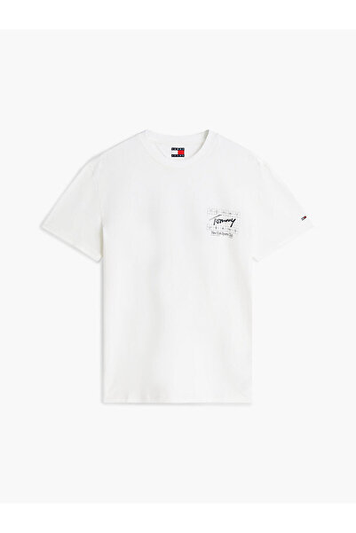 Tommy Hilfiger TJM Erkek Regular Sign Flag S/S T-shirt